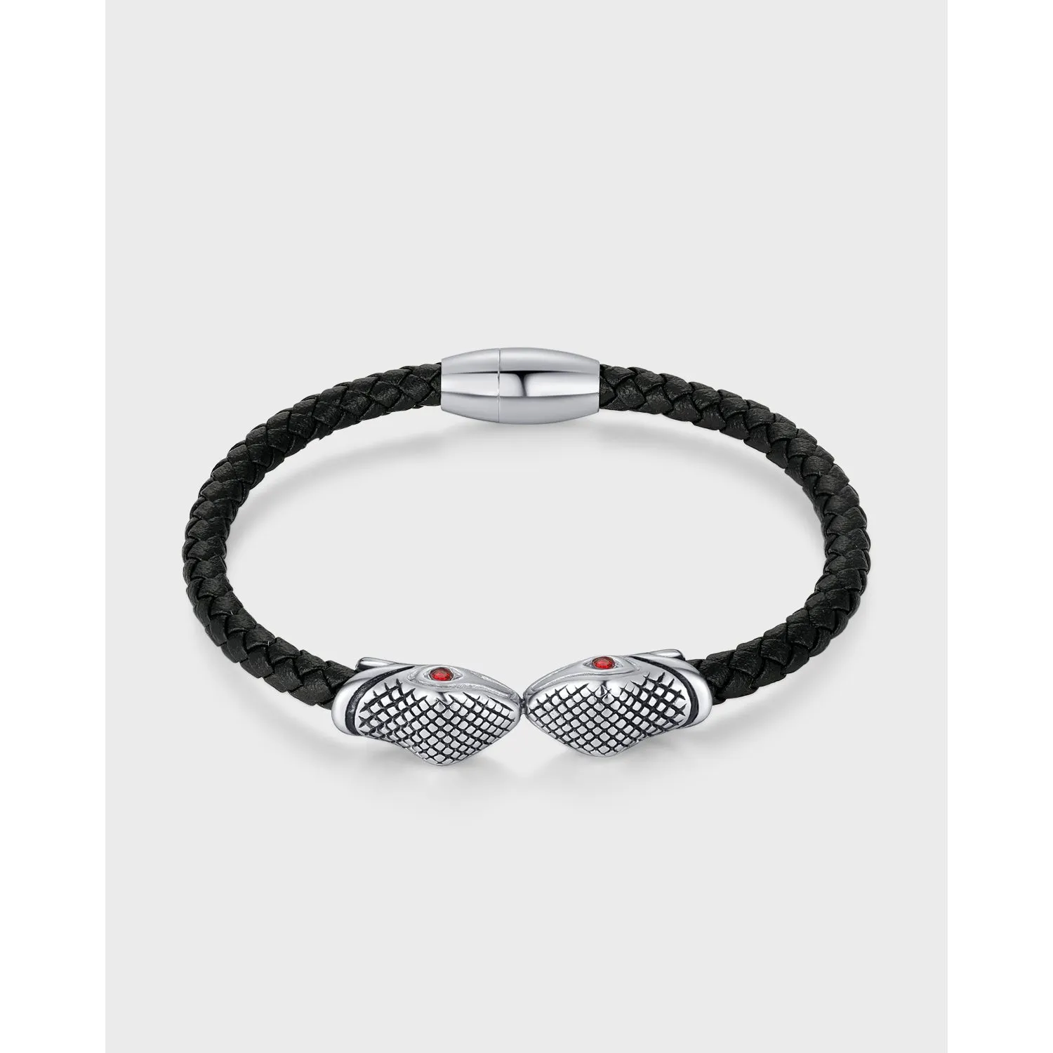 Men's Fashion Snake Leather Bracelet