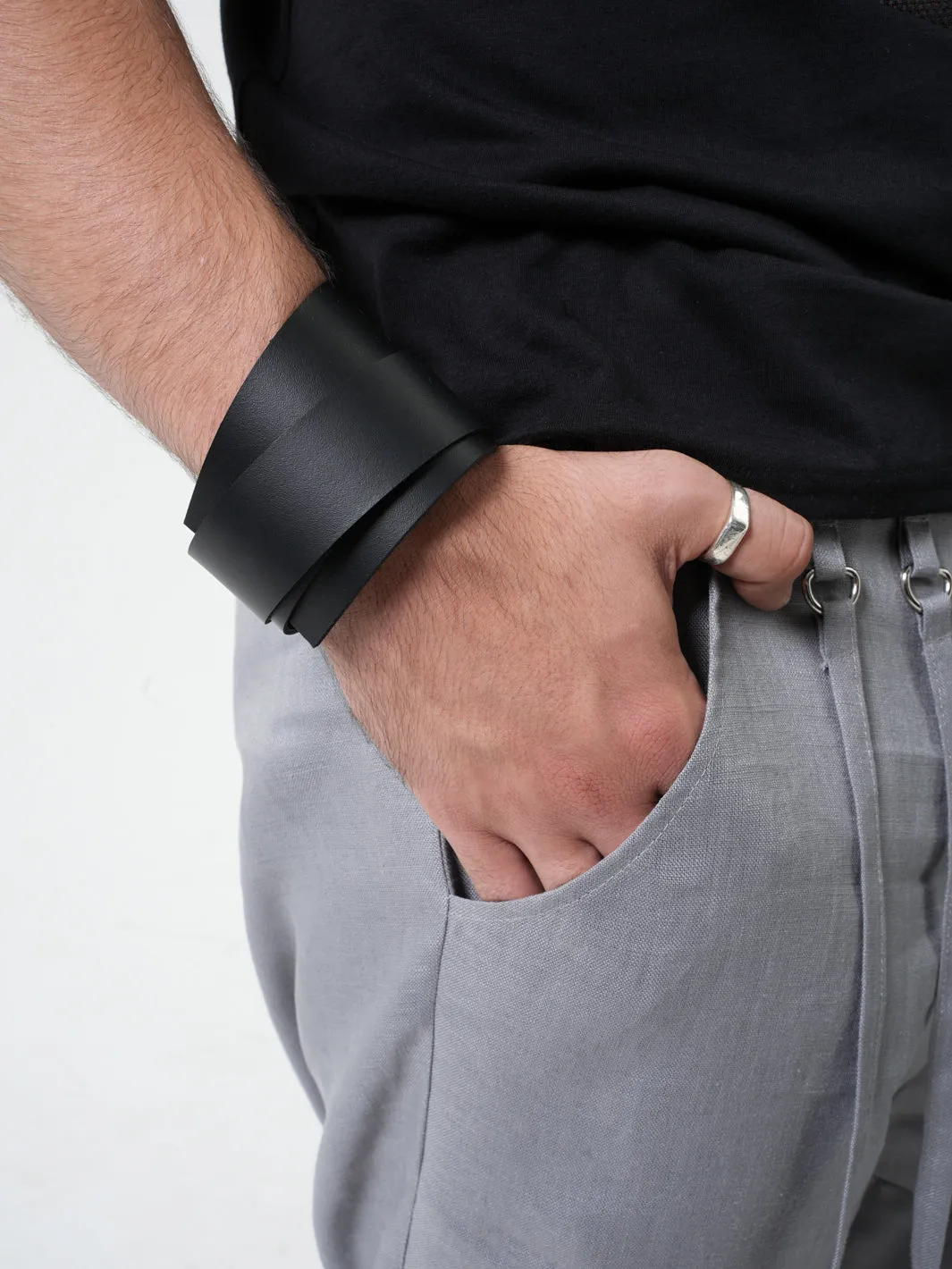 Mens Leather Cuff