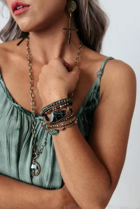 Mermaid Watch Semi Precious Wrap Bracelet