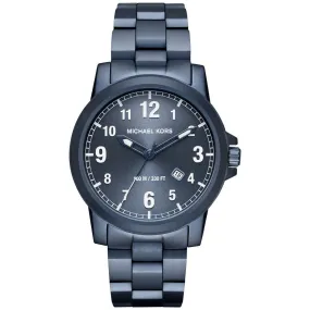 Michael Kors Men's Watch Paxton 43mm Navy Titanium MK8533