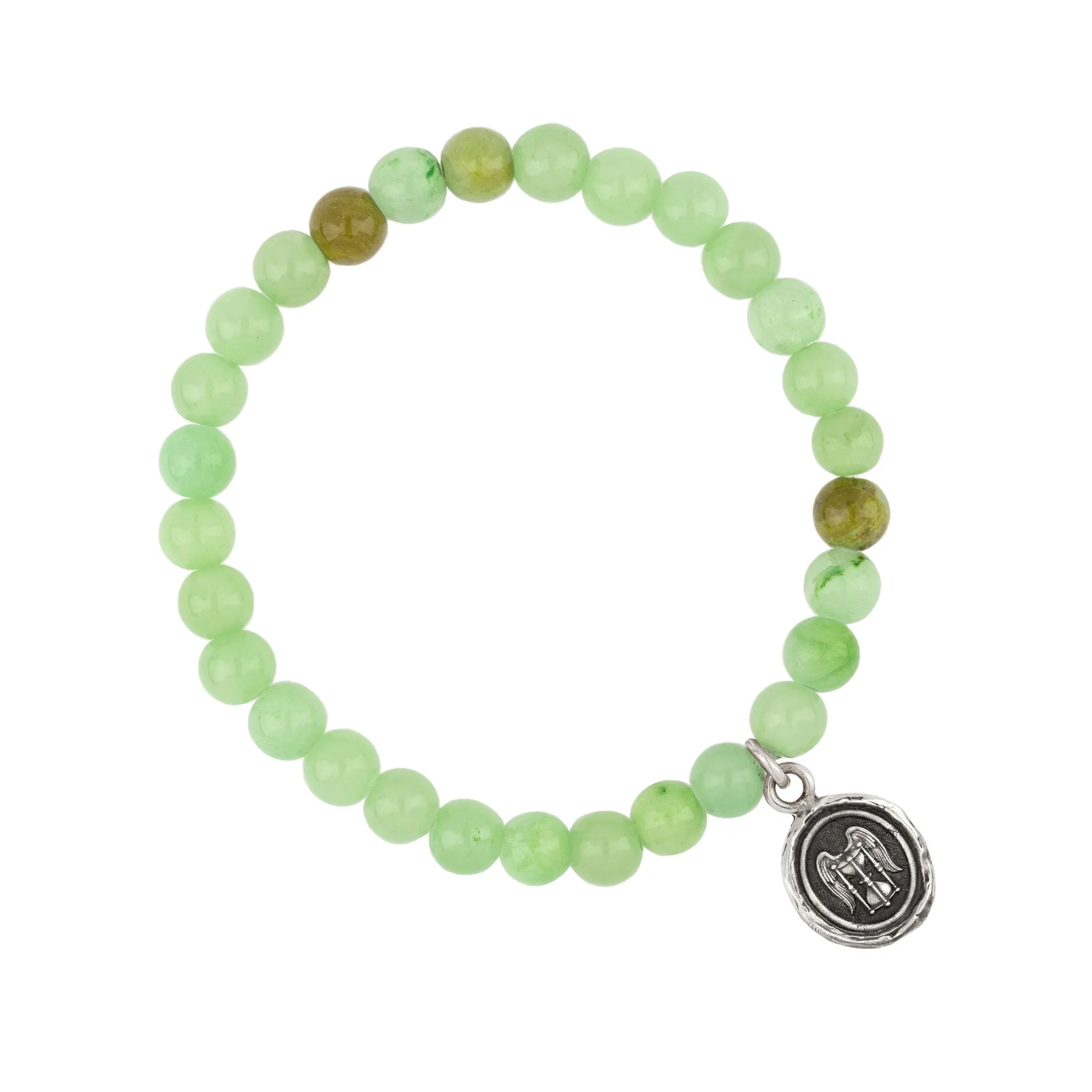 Mindful Appreciation Talisman Stretch Stone Bracelet