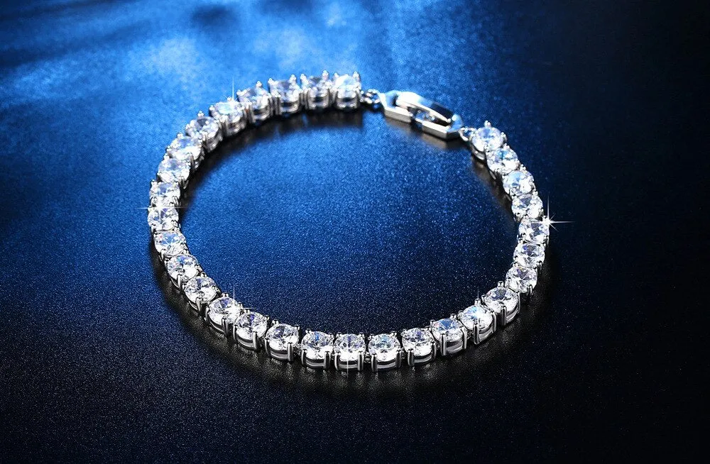 Moissanite Bull Head S925 Sterling Silver Tennis Bracelet for Women