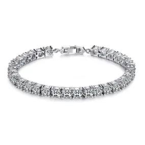 Moissanite Bull Head S925 Sterling Silver Tennis Bracelet for Women