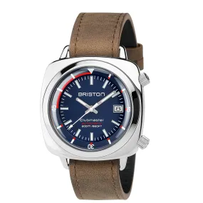 MONTRE BRISTON - CLUBMASTER DIVER ACIER POLI – BLEU MARINE