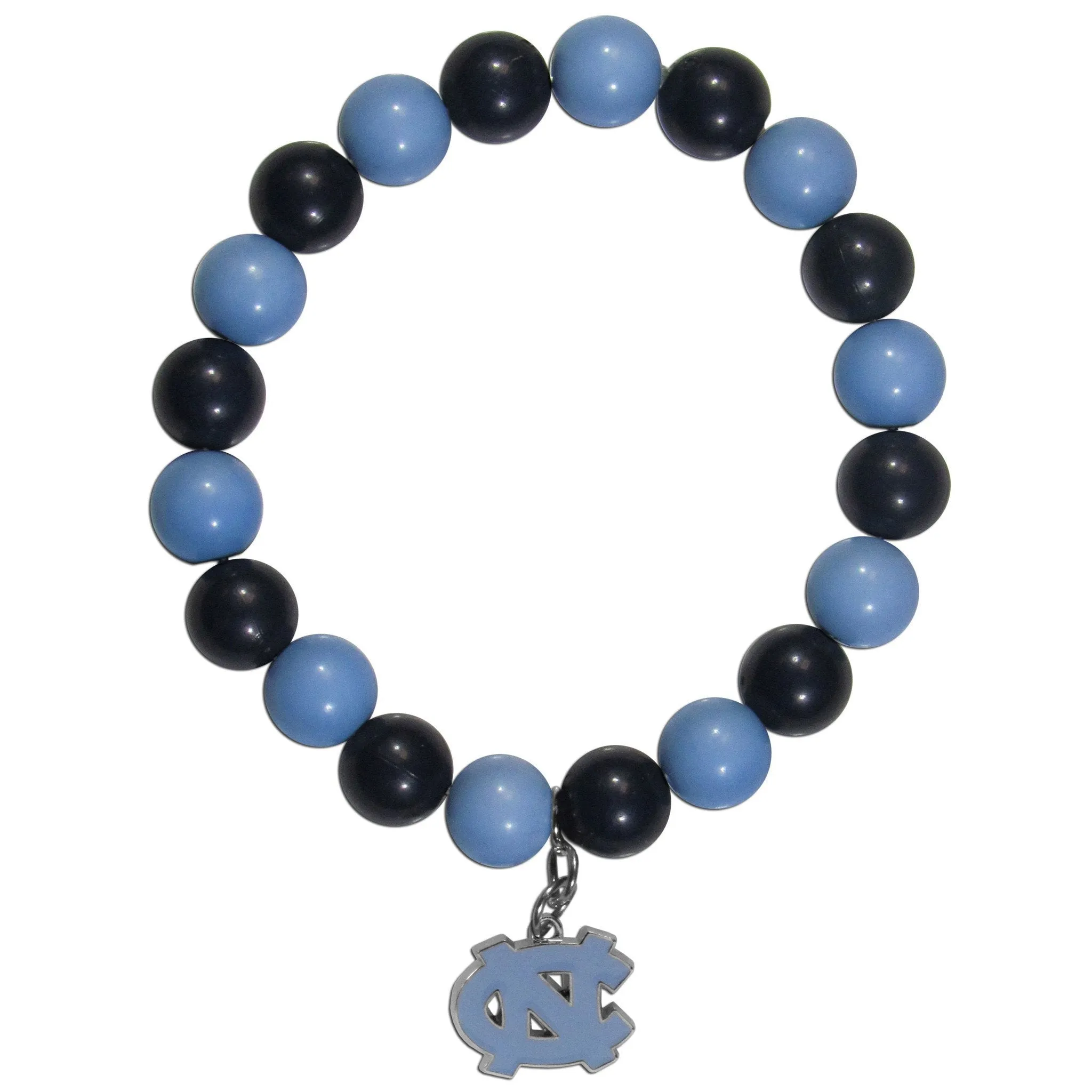 N. Carolina Tar Heels Fan Bead Bracelet