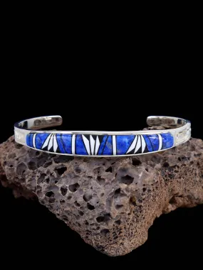 Native American Jewelry Multistone Inlay Cuff Bracelet