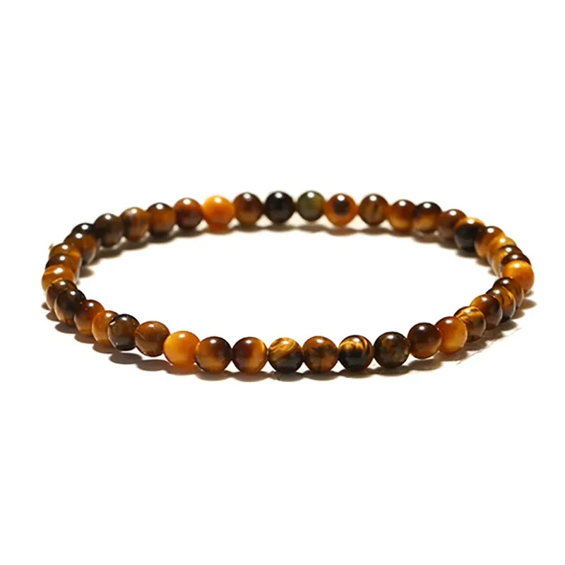 Noter Mens Natural Stone Bracelet 4mm Braslet Gift For Him Leisure Accessories Meditation Rice Beads Braclet Homme Regalo Hombre