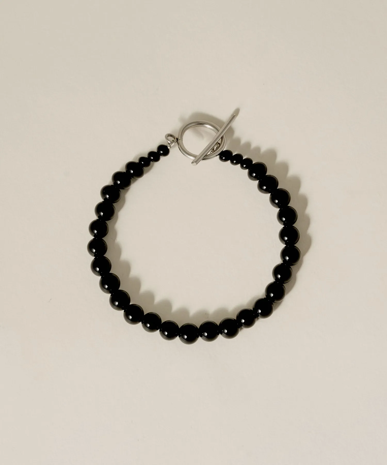 Onyx Ball Bracelet［Stainless］