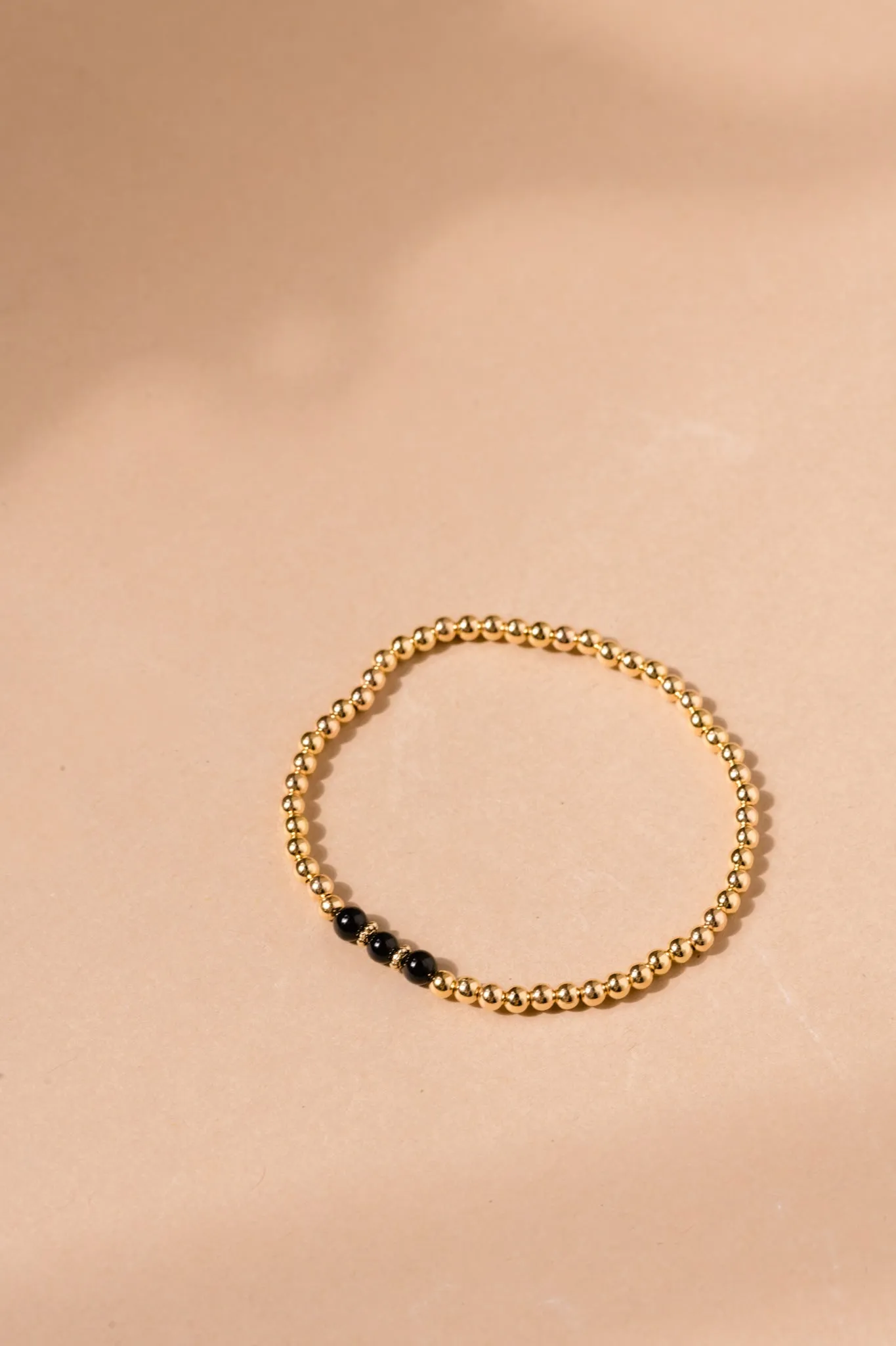 Onyx Trio Beaded Bracelet