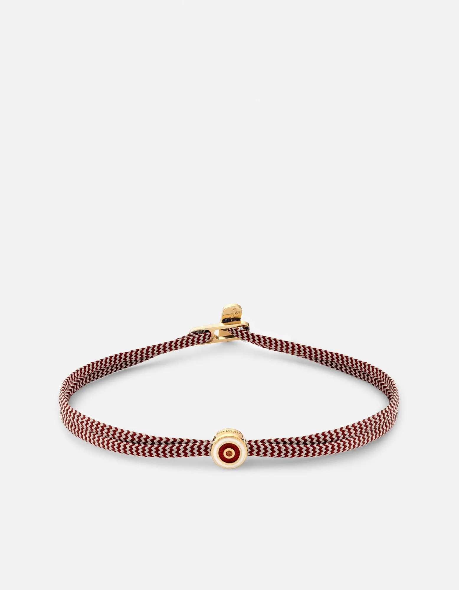 Opus Garnet Metric 2.5mm Rope Bracelet, Gold Vermeil/Red