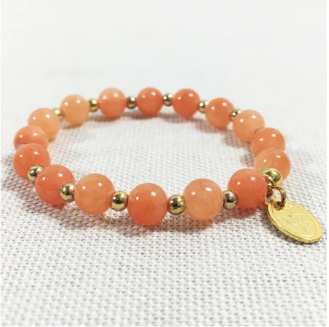 Orange Jade Bracelet