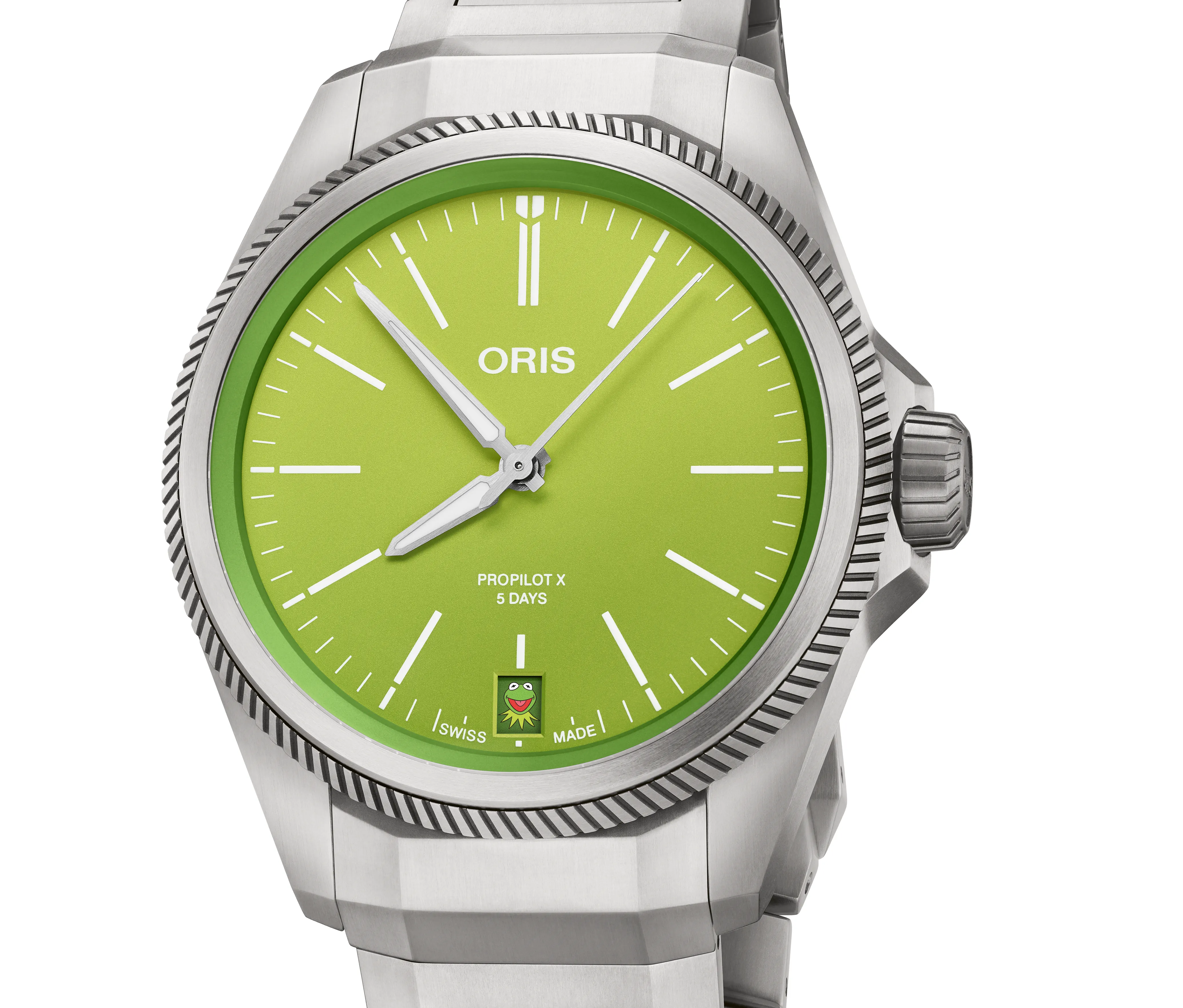 Oris Propilot X Kermit© Edition