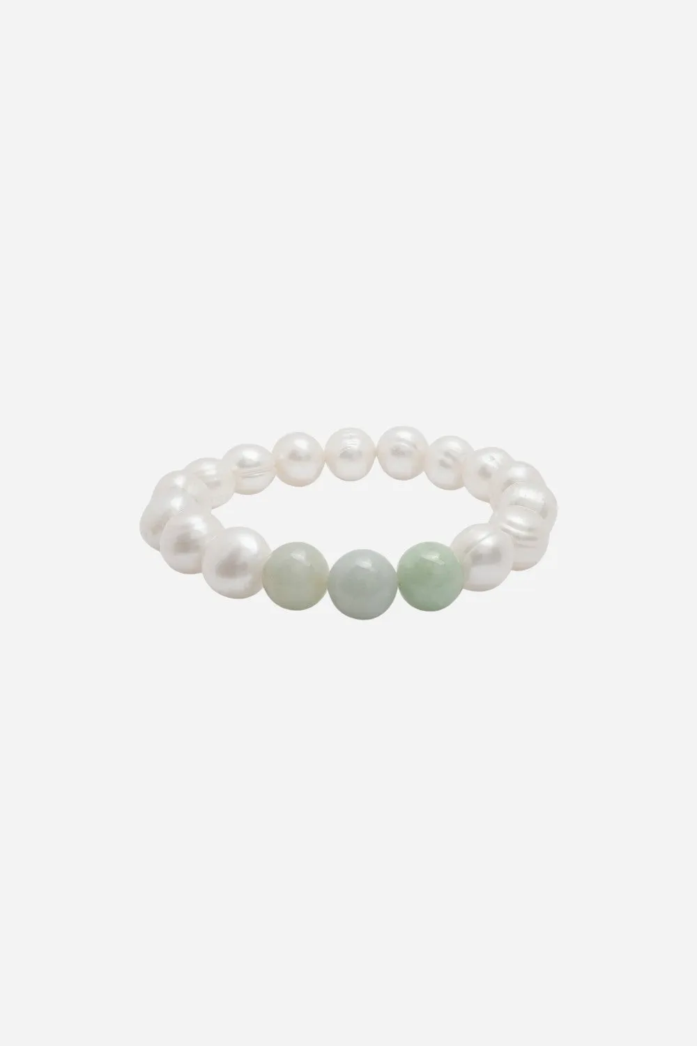 Paige Novick Cap Ferret Freshwater Pearl & Jade Bracelet