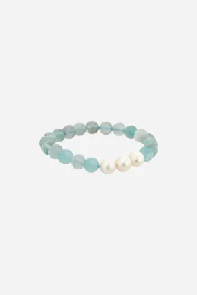 Paige Novick Les Trois Aquamarine Bracelet with Baroque Pearls