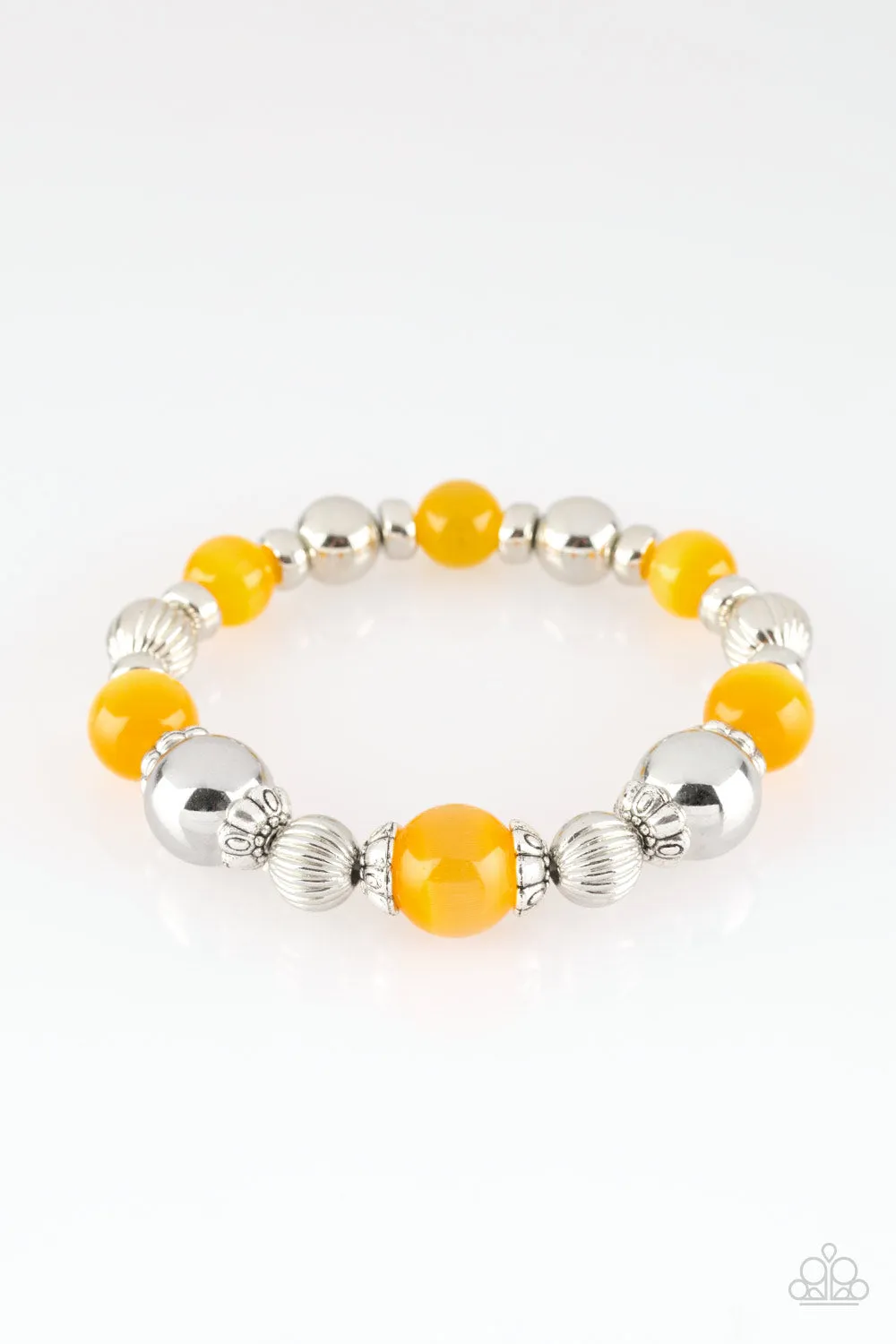 Paparazzi Accessories  - Once Upon A MARITIME #B209 Drawer 3/1 - Yellow Bracelet