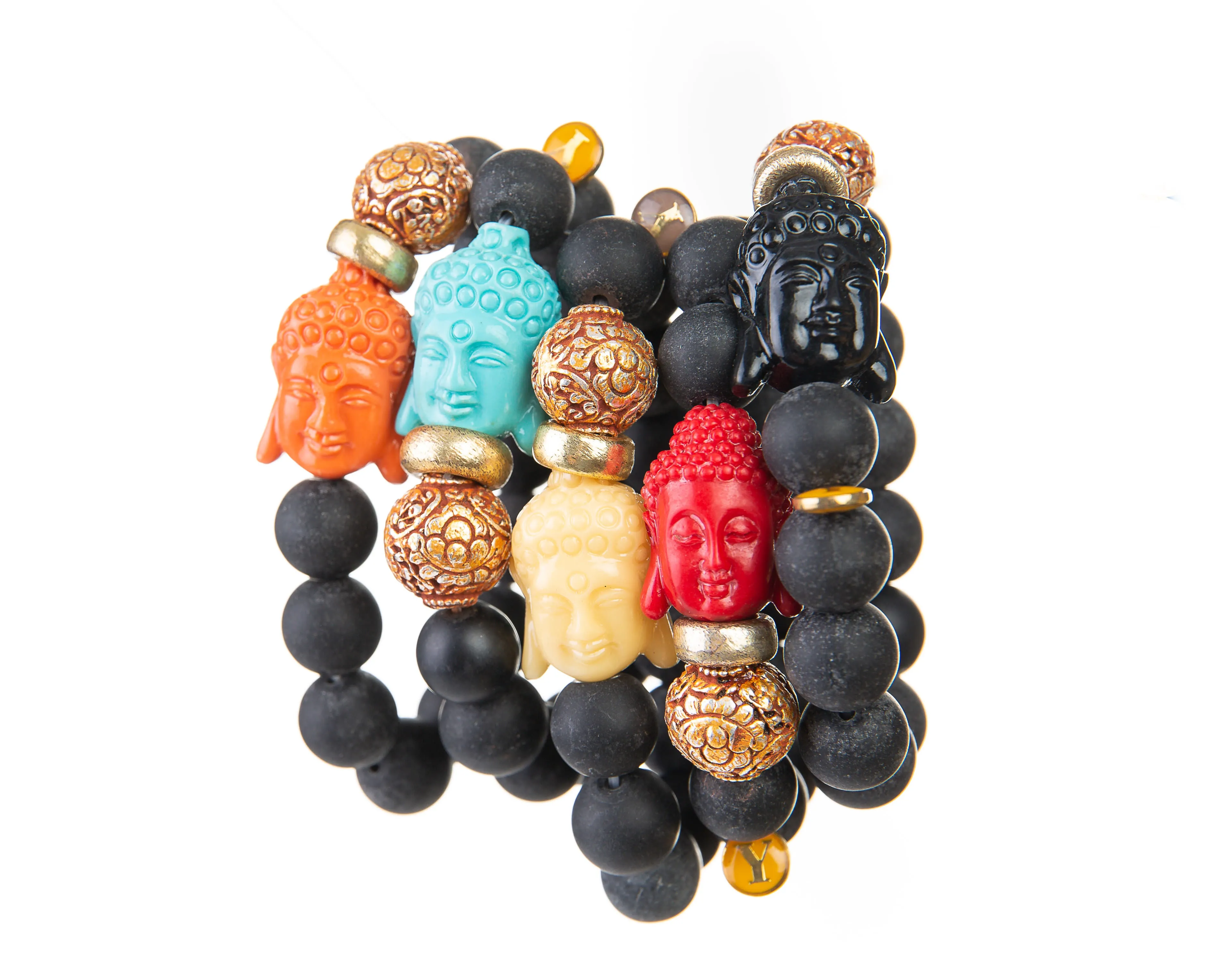 Peace Bracelet (Black Lava Buddha Bracelet)