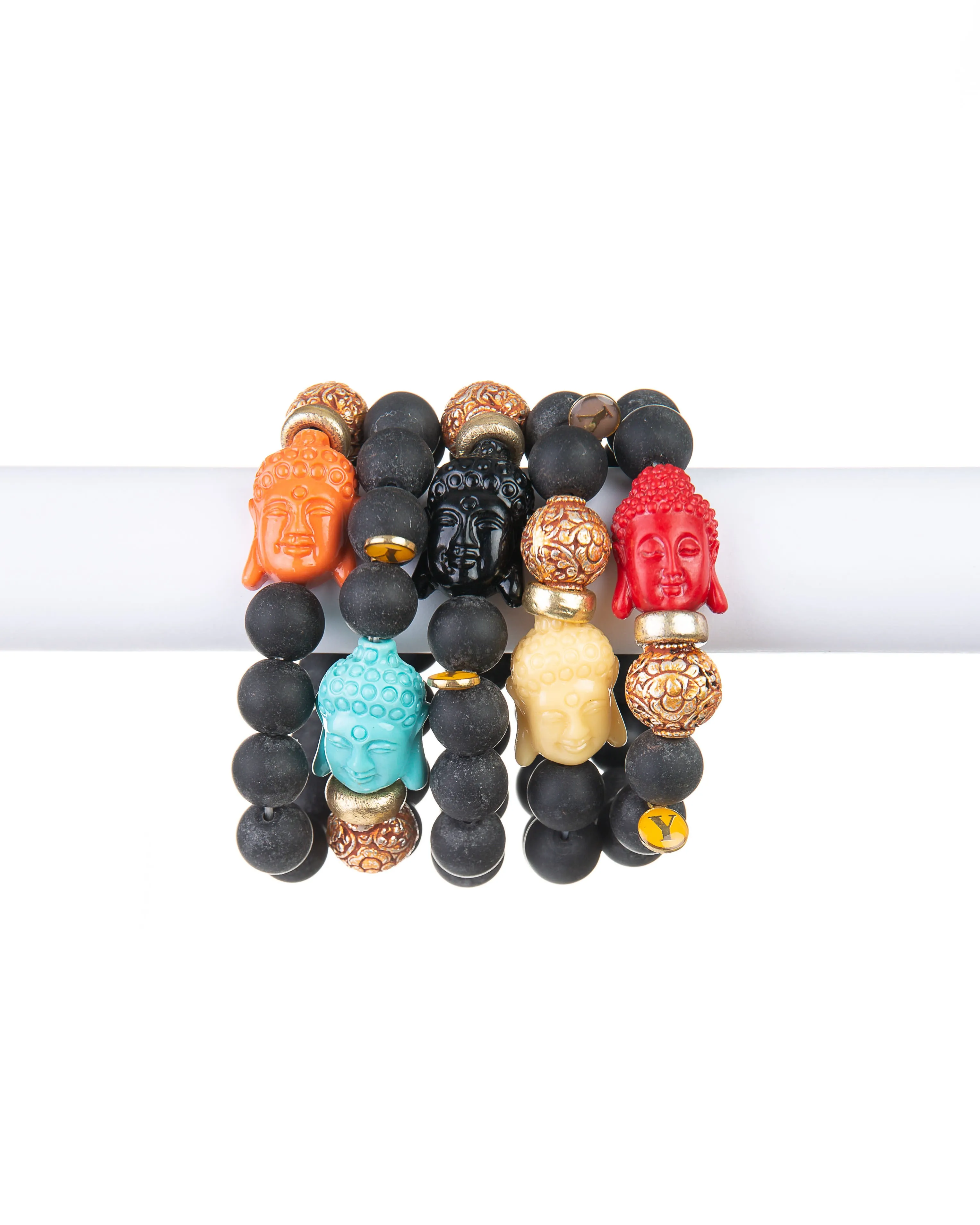 Peace Bracelet (Black Lava Buddha Bracelet)