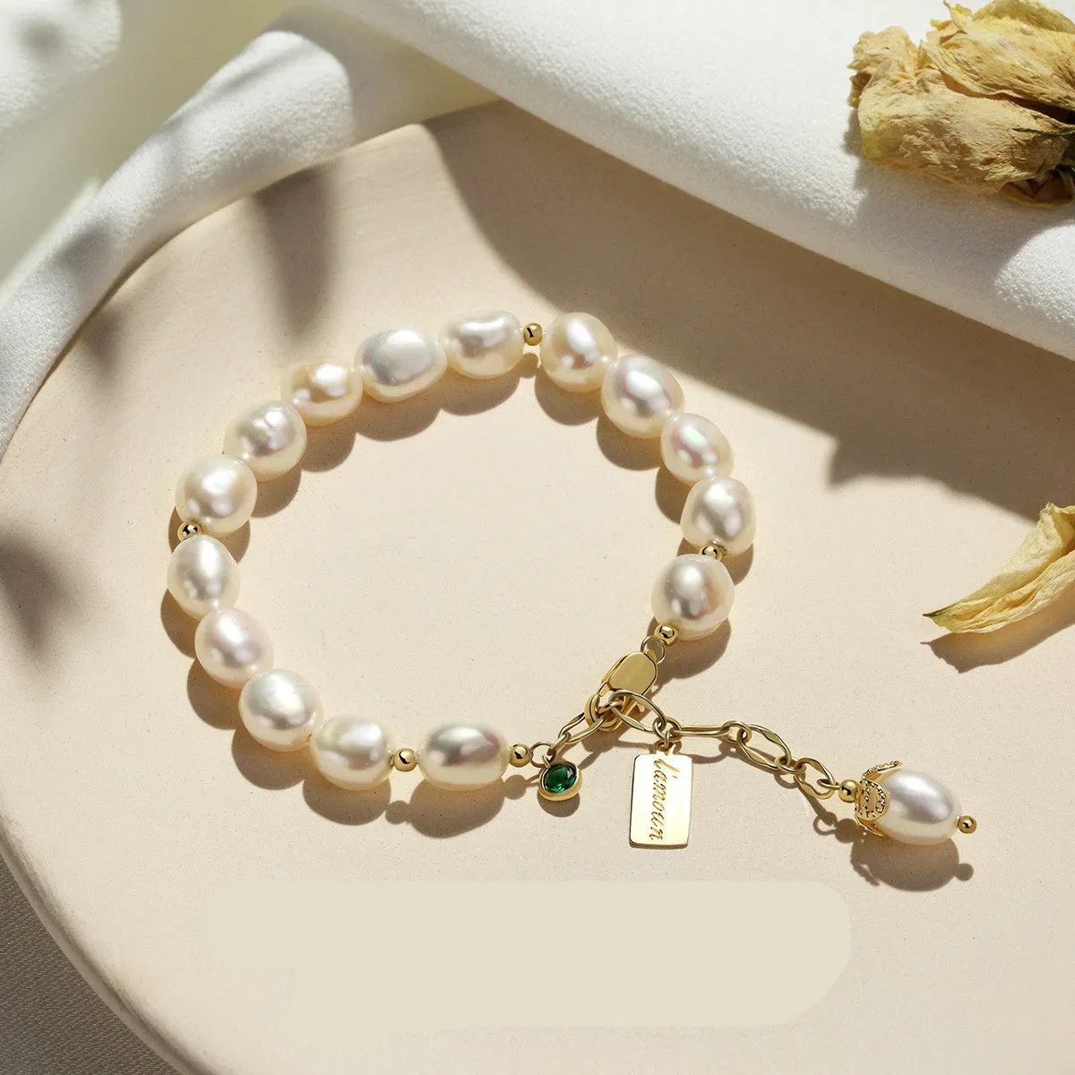 Pearl Zircon Bracelet