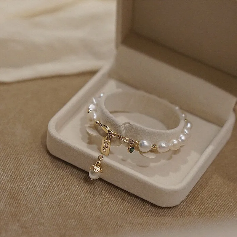 Pearl Zircon Bracelet