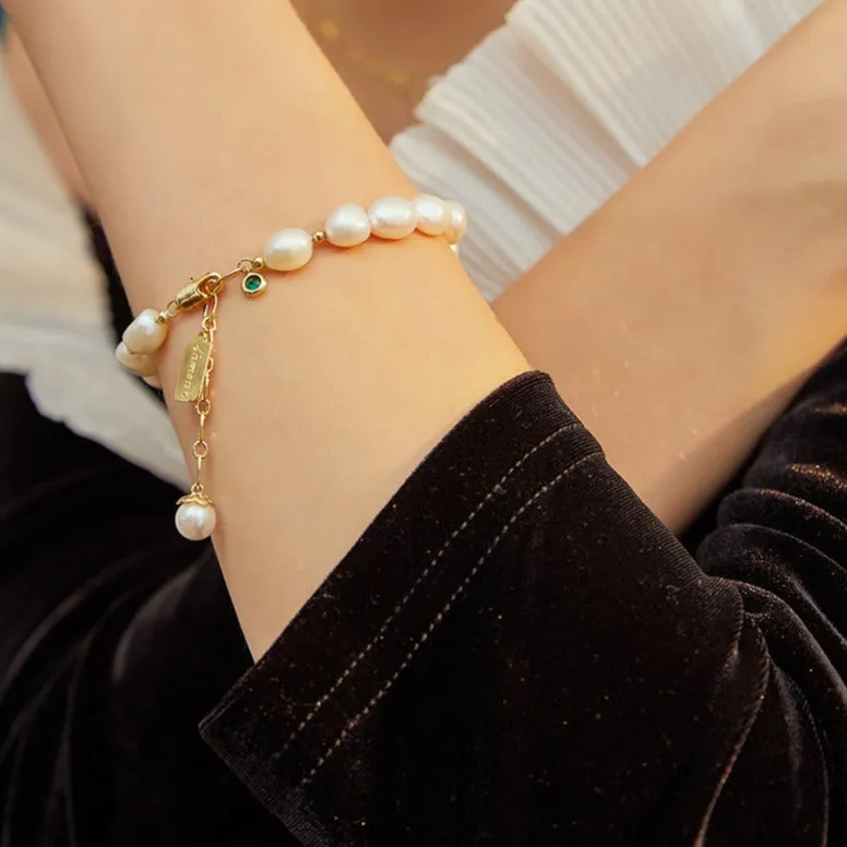 Pearl Zircon Bracelet