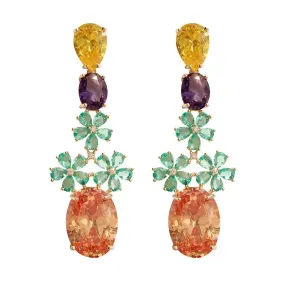 Pre Order:  Bohemian Colorful Zircon Earrings