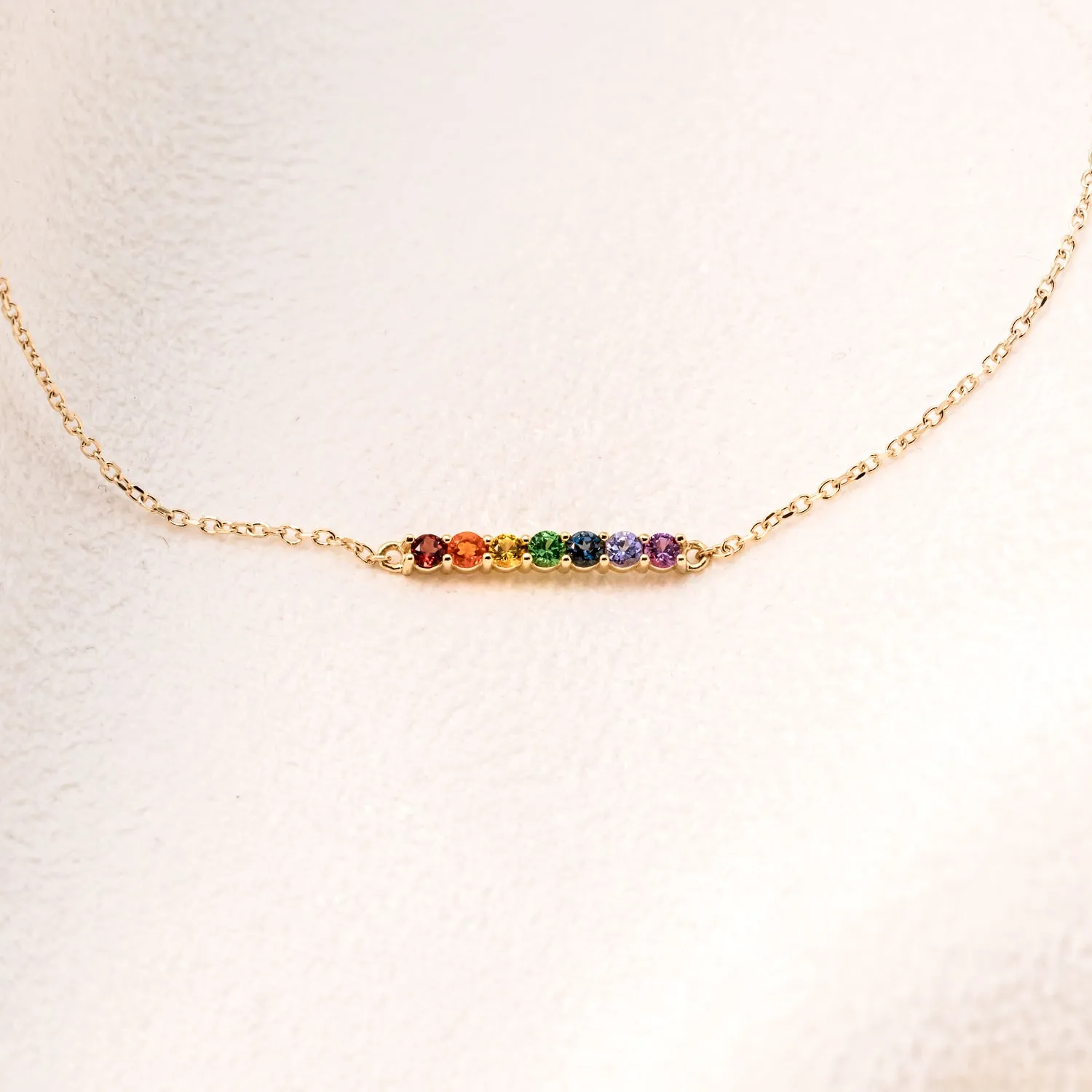 PRIDE MULTI-GEMSTONE BAR BRACELET