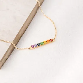 PRIDE MULTI-GEMSTONE BAR BRACELET