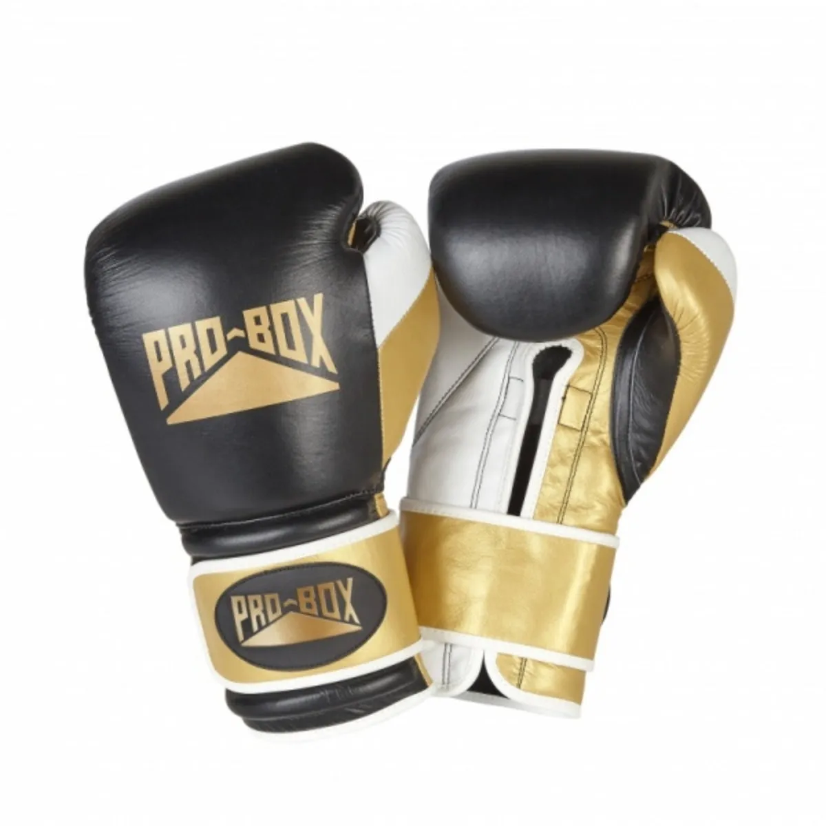 Pro-Box Pro-Spar Leather Boxing Gloves Black/Gold