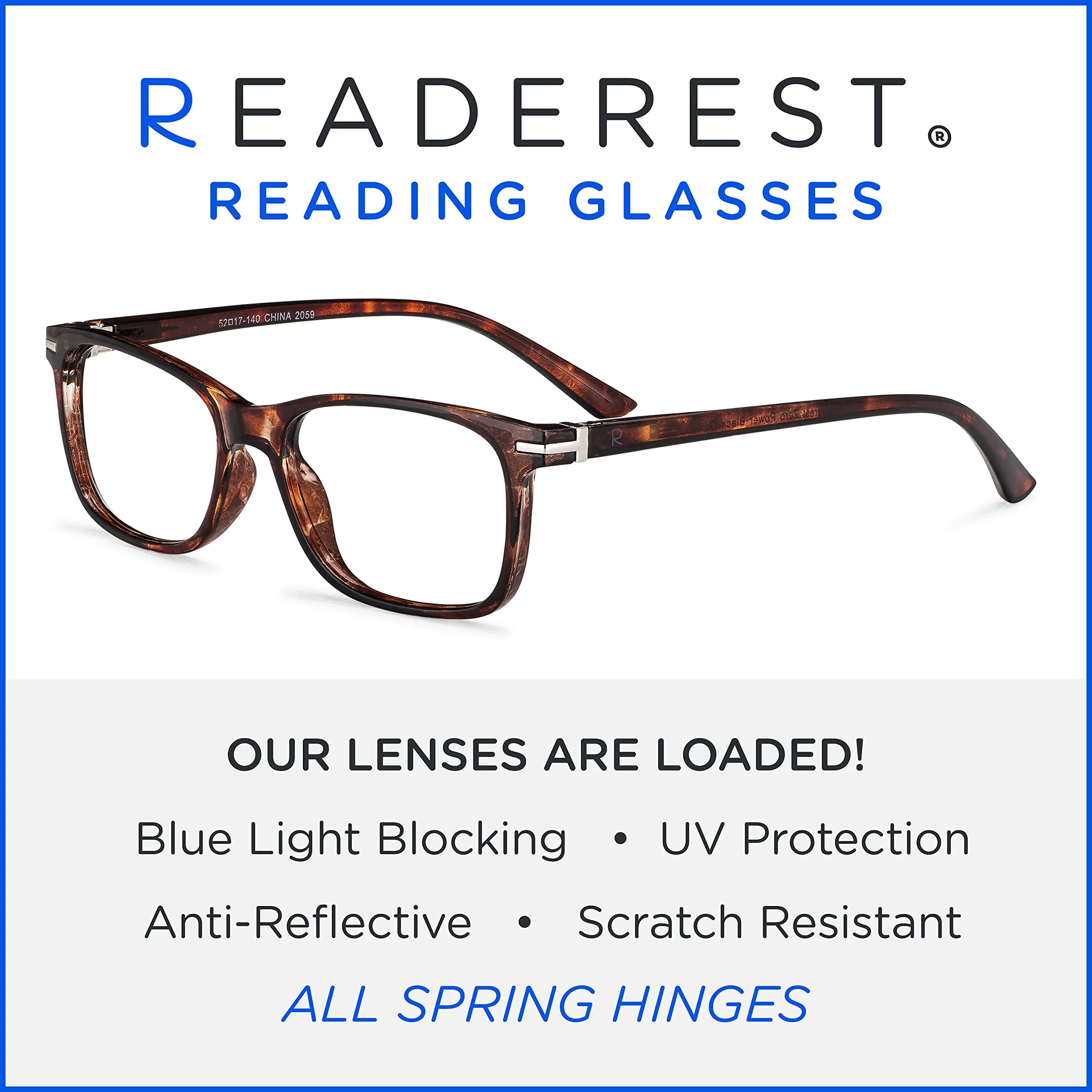 Readerest Blue Light Blocking Reading Glasses, Computer Glasses, fashionable for men