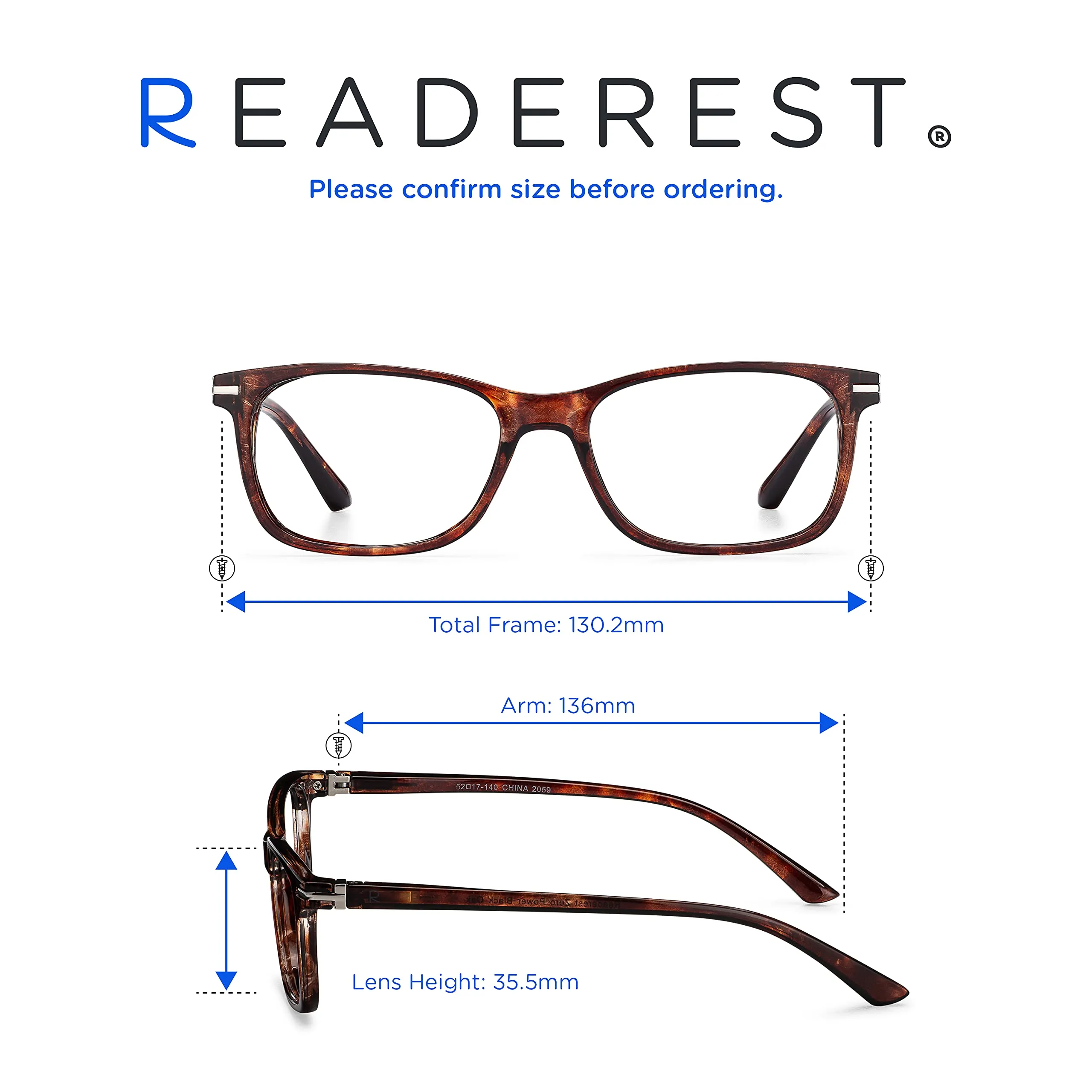 Readerest Blue Light Blocking Reading Glasses, Computer Glasses, fashionable for men