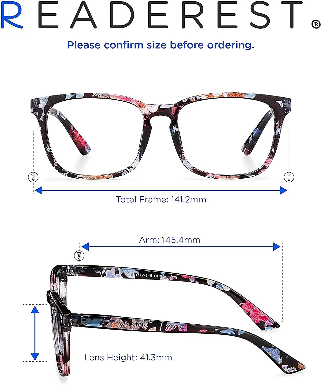 Readerest blue-light-blocking-reading-glasses-floral-1-75-magnification