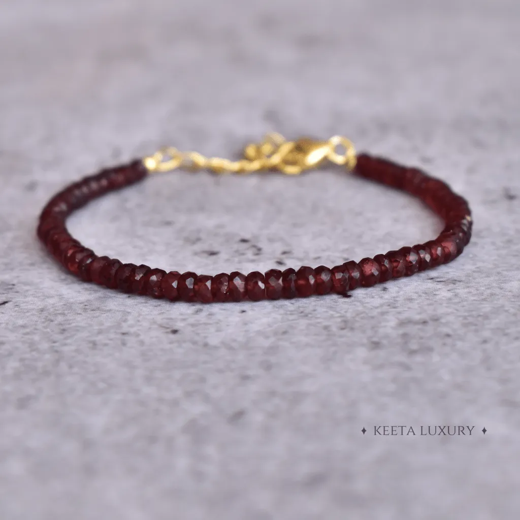 Red Cleopatra - Garnet Bracelets