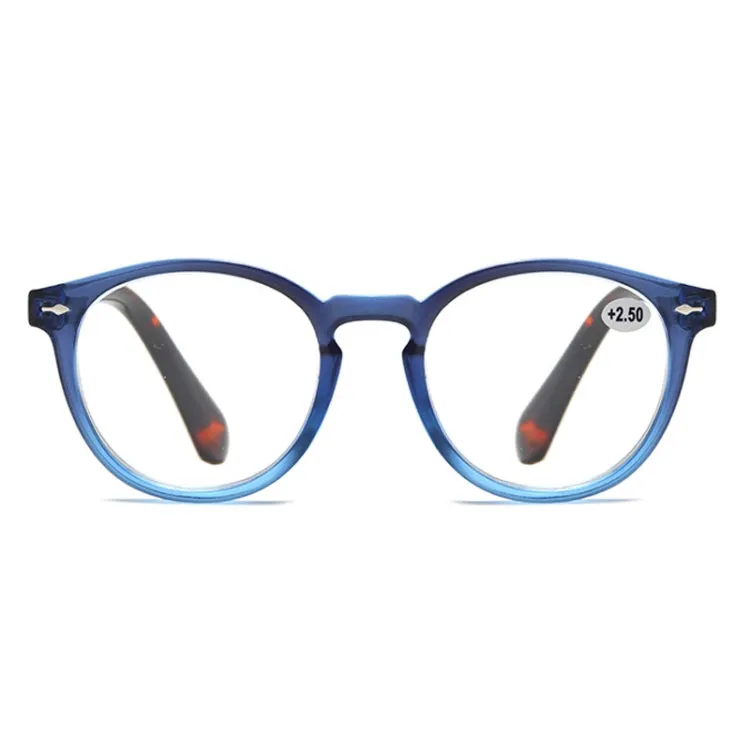 Retro Flexible Durable Portability HD Presbyopic Glasses  200(Graduate Blue)