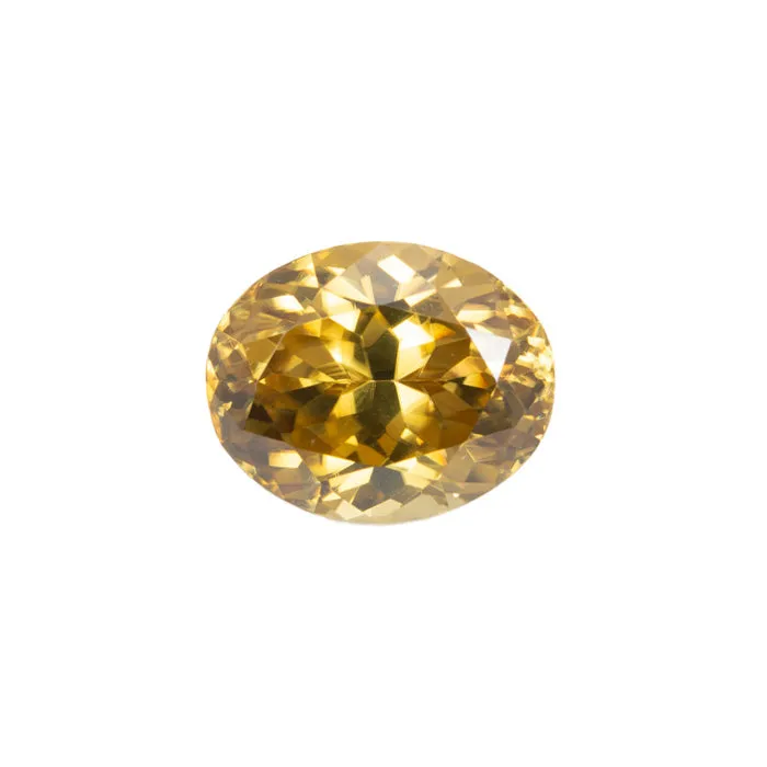 Roger Dery 7.93ct Yellow Zircon Oval Cut Loose Gemstone