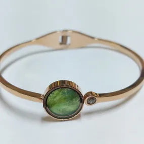 ROSE GOLD BRACELET FEATURING AUSTRALIAN JADE