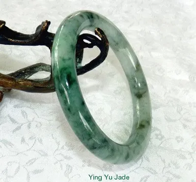 Sale-Estate Vintage Classic Round Burmese Jadeite Grade A  Bangle Bracelet 56mm (TI-1293)