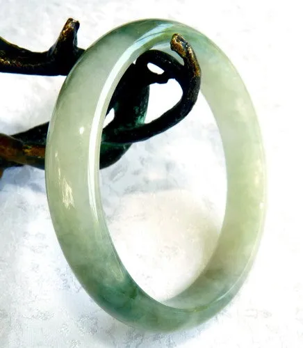 Sale-"Glowing" Heavenly Burmese Jadeite Bangle Bracelet 56 mm (BB2996)