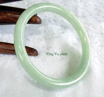 Sale-Rare Classic Round Vintage Old Mine Lao Pit Jadeite Bangle Large size 71mm (BB1061)