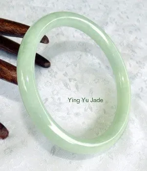 Sale-Rare Classic Round Vintage Old Mine Lao Pit Jadeite Bangle Large size 71mm (BB1061)