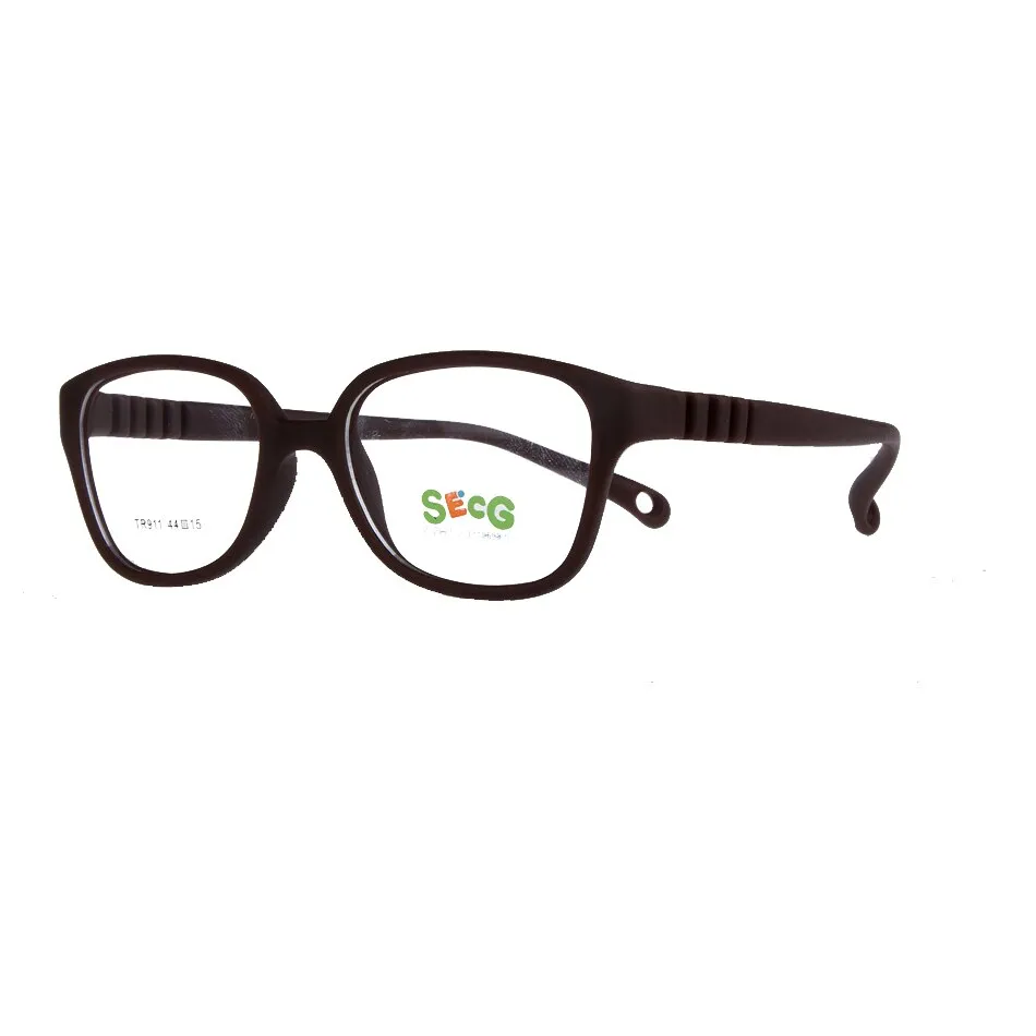 Secg's Unisex Children's Full Rim Square Tr 90 Titanium Eyeglasses Tr911