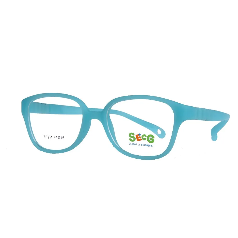 Secg's Unisex Children's Full Rim Square Tr 90 Titanium Eyeglasses Tr911