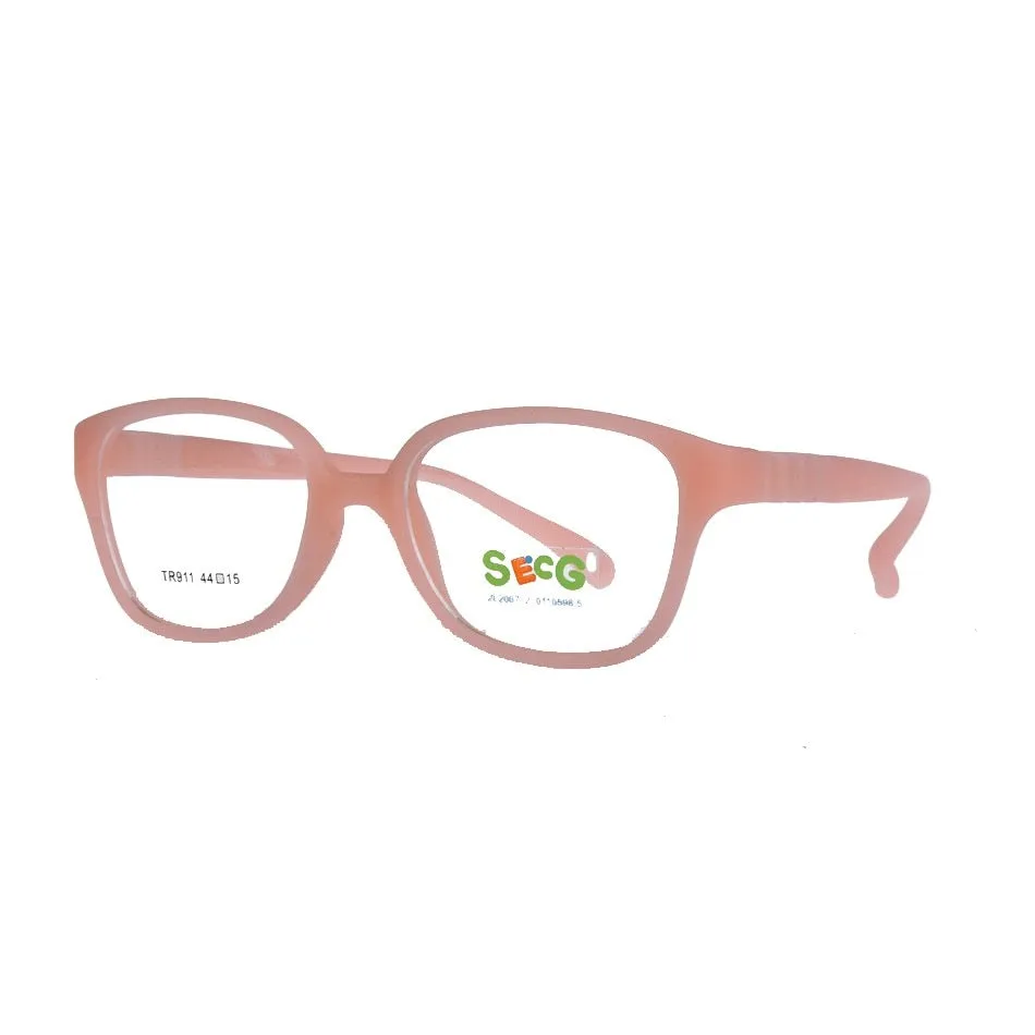 Secg's Unisex Children's Full Rim Square Tr 90 Titanium Eyeglasses Tr911