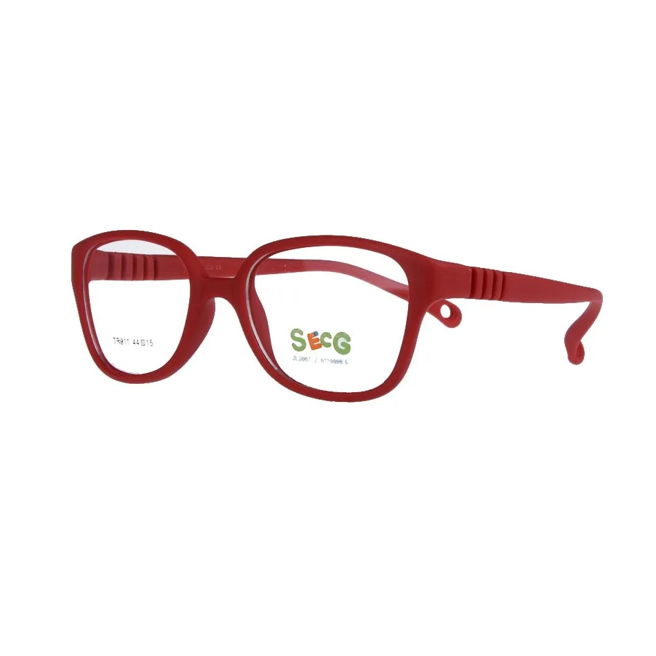 Secg's Unisex Children's Full Rim Square Tr 90 Titanium Eyeglasses Tr911