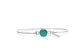 Signature Skinny Bracelet Emerald Green Onyx