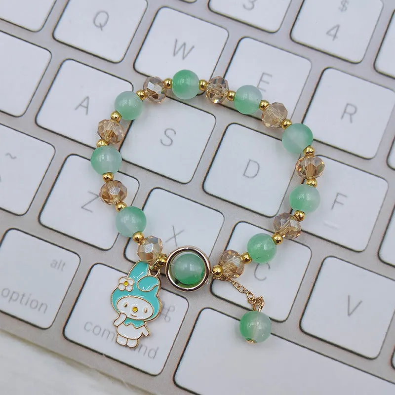 Student Bracelet Female Ice Crystal Cartoon Cinnamoroll Babycinnamoroll Clow M Sanrio Sweet