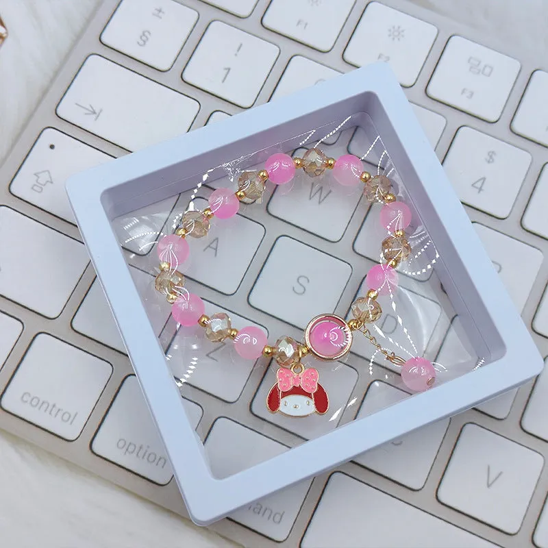 Student Bracelet Female Ice Crystal Cartoon Cinnamoroll Babycinnamoroll Clow M Sanrio Sweet