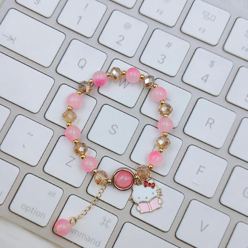 Student Bracelet Female Ice Crystal Cartoon Cinnamoroll Babycinnamoroll Clow M Sanrio Sweet