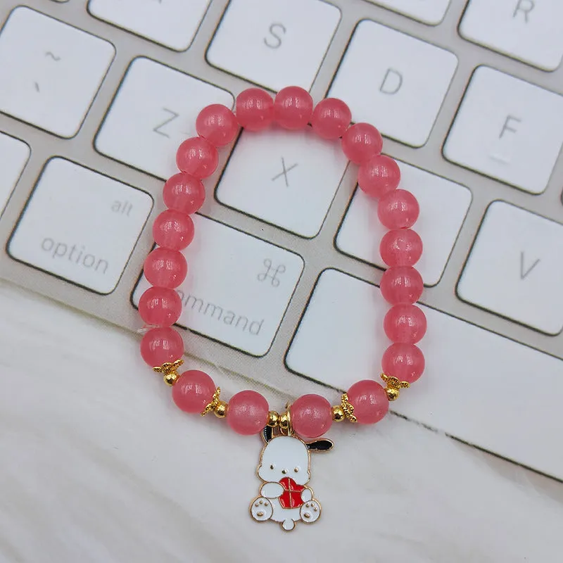 Student Bracelet Female Ice Crystal Cartoon Cinnamoroll Babycinnamoroll Clow M Sanrio Sweet