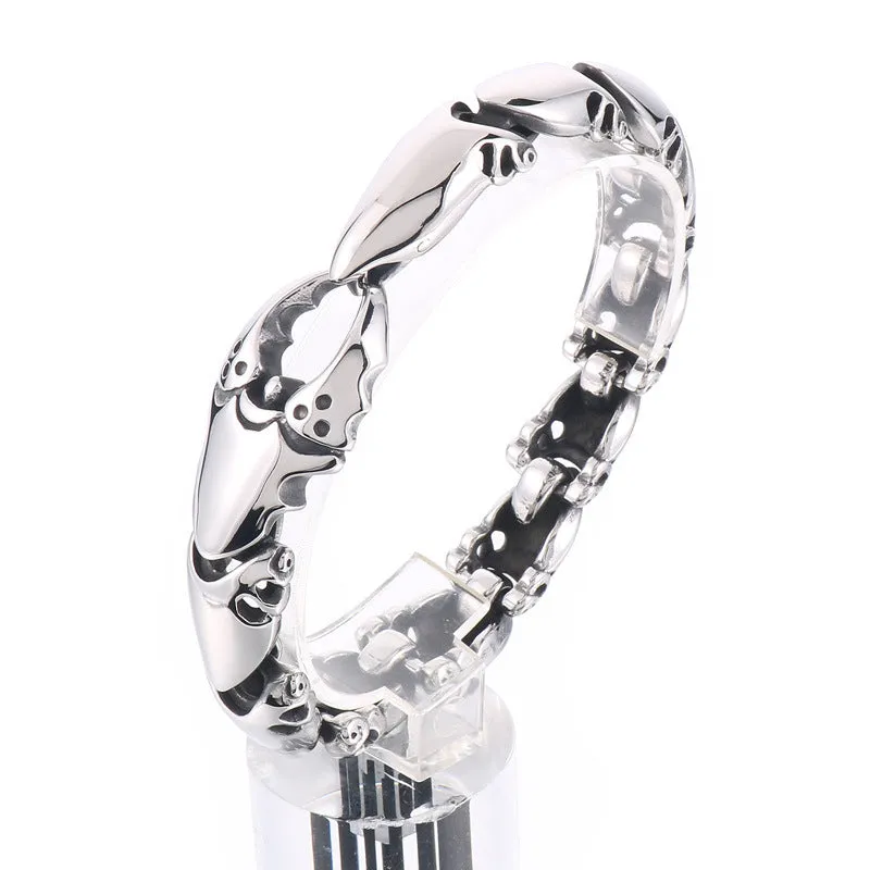 Stylish Three-Dimensional Scorpion and Crab Pliers Stainless Steel Bracelet for Men