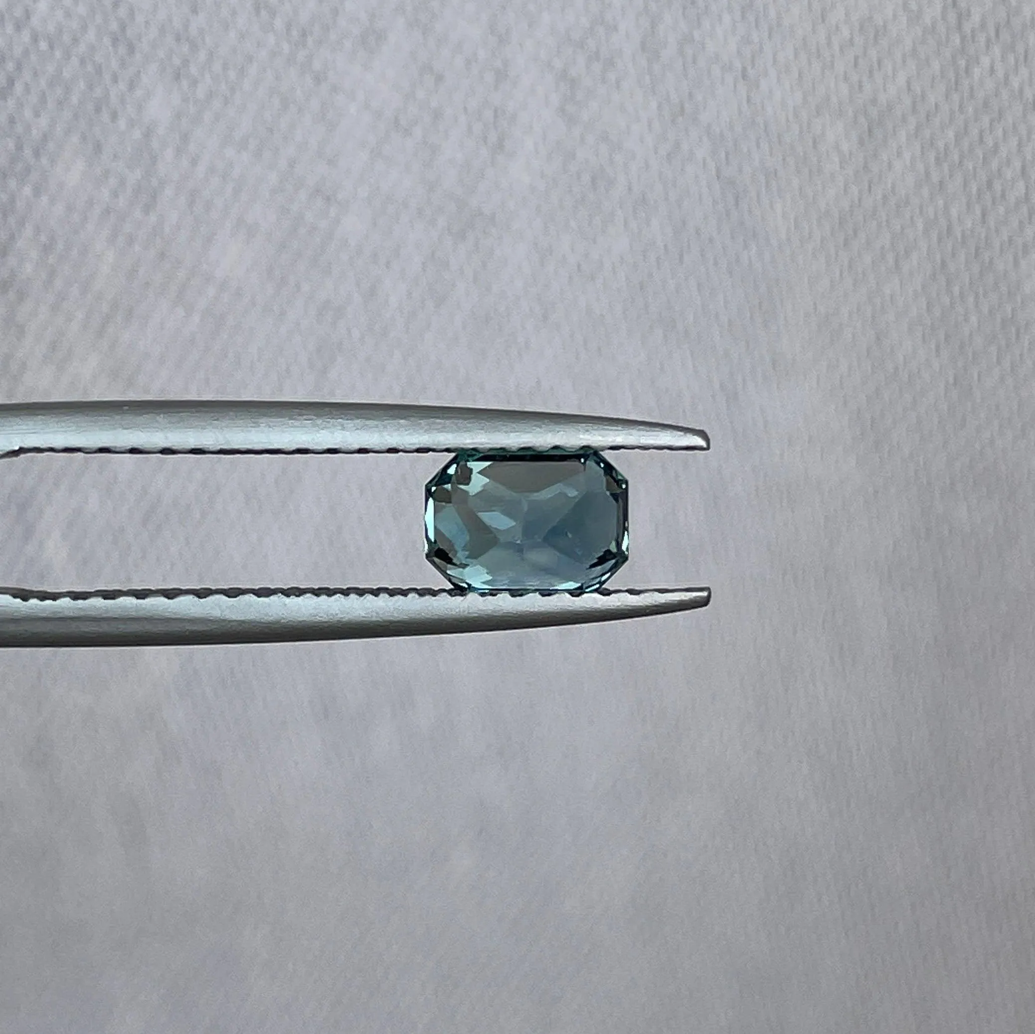 Teal sapphire stone Radiant cut teal sapphire, top colour teal sapphire Blue green teal sapphire 1.02 ct teal sapphire Natural teal sapphire